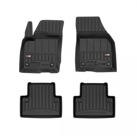 Juego alfombrillas de goma Alfombrillas TPE 4 uds. Conductos proLine 3D set color negro VOLVO V50 12.03-12.12 Familiar FROGUM FRG 3D409392