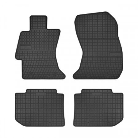 Satz Fußmatten Gummi 4-teilig BASIC vorne/hinten Satz Farbe schwarz SUBARU LEVORG XV 03.12- Kombi / SUV FROGUM MMT A040 0891