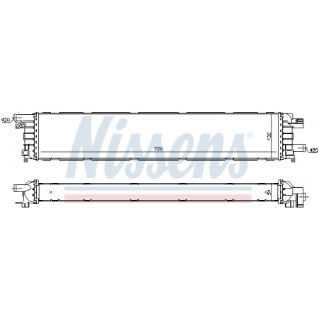 Intercooler, compresor Radiator motor Automat/Manual lichid intercooler AUDI A4 B8 A5 A6 ALLROAD C7 A6 C7 A7 Q3 1.4/2.0D/3.0 NISSENS NIS 60354