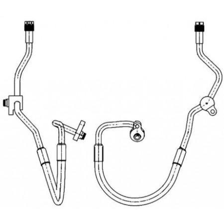 Conducta inalta presiune,aer conditionat Air conditioning hose/pipe from air-conditioning compressor to condenser FORD GALAXY II MONDEO IV S-MAX 2.3 07.07-06.15 MAHLE AP 128 000P