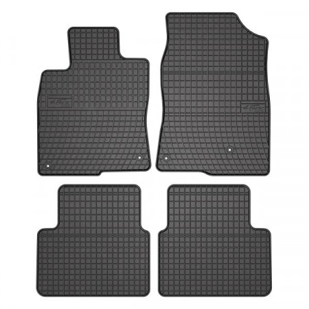 Vloermattenset Rubber 4-delig BASIC voor/achter set kleur zwart HONDA CIVIC X 02.17-12.22 Hatchback FROGUM MMT A040 547921