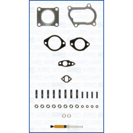 Kit di montaggio turbocompressore Kit di montaggio turbocompressore con guarnizioni TOYOTA LAND CRUISER LAND CRUISER 100 4.2D 01.98-08.07 AJUSA AJUJTC11586