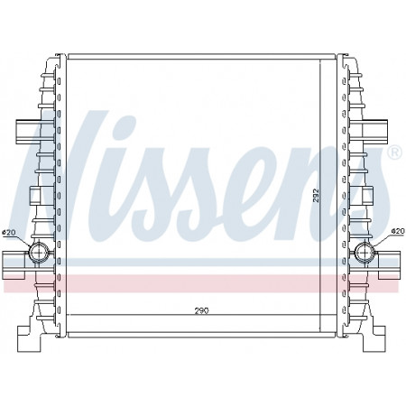 Intercooler, compresor Radiator motor Automat/Manual lichid intercooler AUDI Q7 3.0 NISSENS NIS 60358