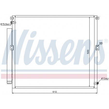 Condensatore, Climatizzatore Condensatore climatizzatore con essiccatore TOYOTA LAND CRUISER PRADO 3.0D 09.02-12.10 NISSENS NIS 940167