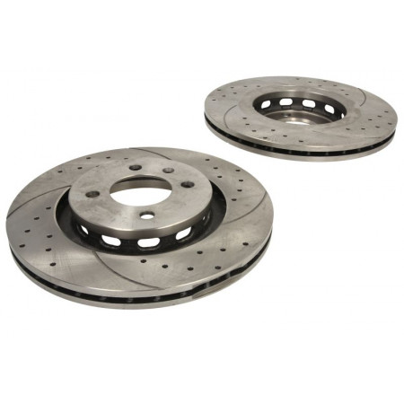 Hocheffiziente Bremsscheibe SPEEDMAX, belüftet, gelocht, vorne L/R, Außendurchmesser 280 mm, Dicke 22 mm, 2 Stück, SEAT CORDOBA CORDOBA VARIO IBIZA II 1.8/1.9D/2.0 08.88-11.09 SPEEDMAX 5201-01-0706PTUOTUV