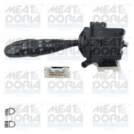 Commutateur de colonne de direction Commutateur combiné sous le volant Indicateurs lumineux FIAT SEDICI 06.06-10.14 MEAT & DORIA MD231357