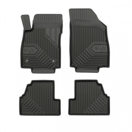 Set covorase cauciuc Floor mats TPE 4 pcs ducts No. 77 front/rear set colour neagra CHEVROLET TRAX OPEL MOKKA / MOKKA X 06.12- FROGUM FRG77407305