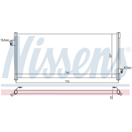 Condensator, climatizare Nissens 73210-AC050 condensator Subaru Legacy Klima 10/98&gt; NISSENS NIS 94509