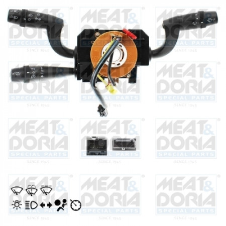 Steering column switch Combined switch under the steering wheel indicators lights wipers CITROEN JUMPER FIAT DUCATO PEUGEOT BOXER 07.15- MEAT & DORIA MD231606