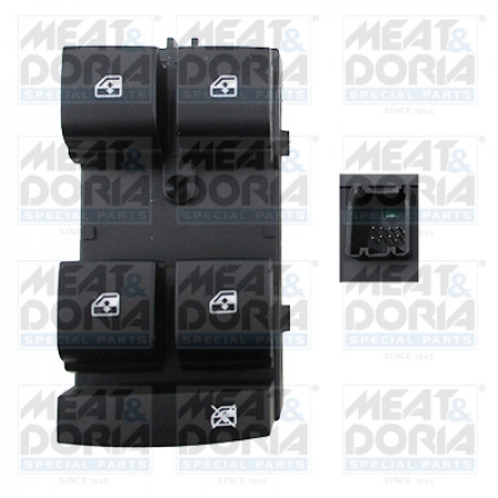 Interruptor, elevalunas Interruptor elevalunas delantero izquierdo CHEVROLET CRUZE MALIBU 1.4-2.4 05.09- MEAT & DORIA MD26369