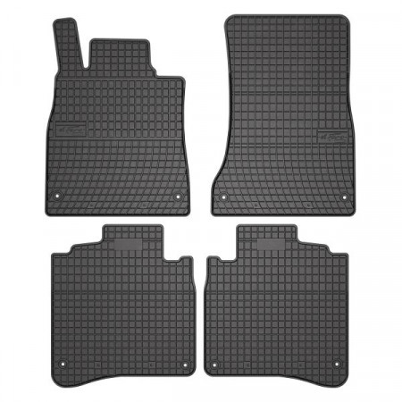 Conjunto de tapetes de borracha 4 peças conjunto dianteiro/traseiro BASIC cor preto MERCEDES S W222 V222 X222 05.13- LONG / modelo / versão FROGUM MMT A040 410527