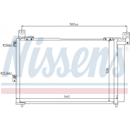 Condenser, air conditioning Nissens radiator Klim. FORD RANGER 06 - NISSENS NIS 940143