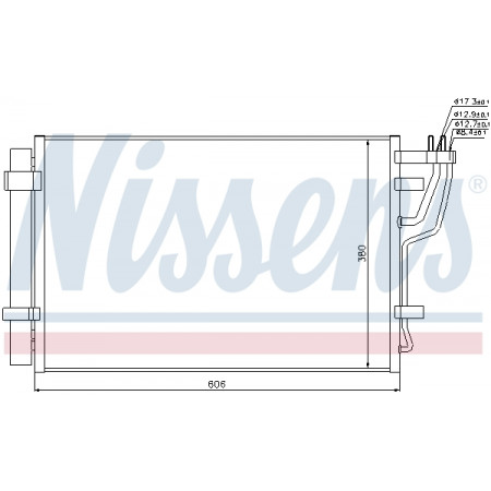 Condensatore, aria condizionata Radiatore Nissens Klim. con essiccatore KIA CEED GAS 07 - NISSENS NIS 94981