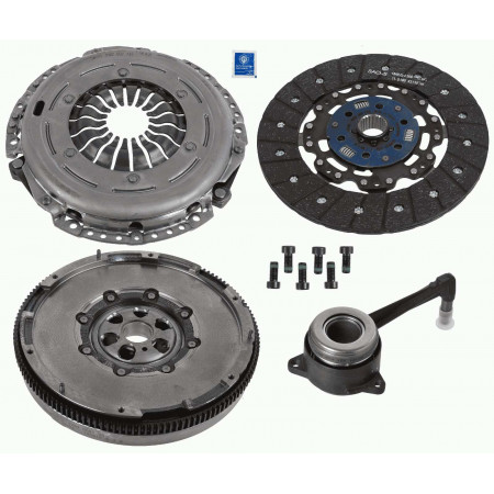 Conjunto de embreagem Kit de embreagem com volante com massa dupla e rolamento hidráulico 240mm FORD GALAXY I VW MULTIVAN V SHARAN TRANSPORTER V 1.9D/2.0D 11.02-08.15 SACHS 2290 601 165