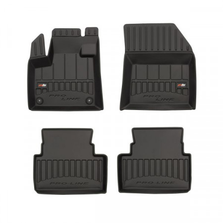 Rubber vloermattenset Vloermatten TPE 4 stuks kanalen proLine 3D voor/achter set kleur zwart CITROEN C5 AIRCROSS 11.18- Crossover FROGUM FRG 3D408432