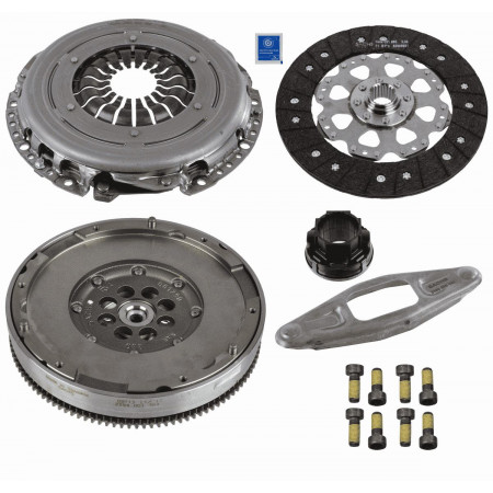 Kit d'embrayage Kit d'embrayage avec volant bimasse et roulement hydraulique 240mm BMW 1 E87 3 E46 3 E90 3 E91 5 E60 5 E61 2.0D 09.01-06.12 SACHS 2290 601 127