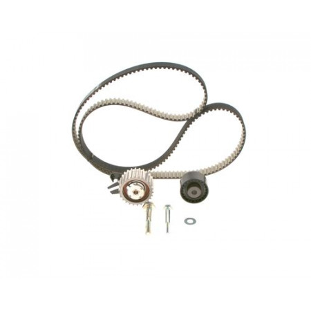 Set curea de distributie Timing set belt+ sprocket ALFA ROMEO GIULIETTA MITO FIAT 500L 500X BRAVO II DOBLO DOBLO CARGO GRANDE PUNTO IDEA LINEA PUNTO EVO TIPO FORD ESCORT III 1.6D 02.84- BOSCH 1 987 946 717