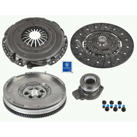 Juego de embrague Kit de embrague autoajustable con volante motor de doble masa y rodamiento hidraulico 250mm CHEVROLET MALIBU OPEL INSIGNIA A SAAB 9-5 2.0D 07.08- SACHS 2290 601 116