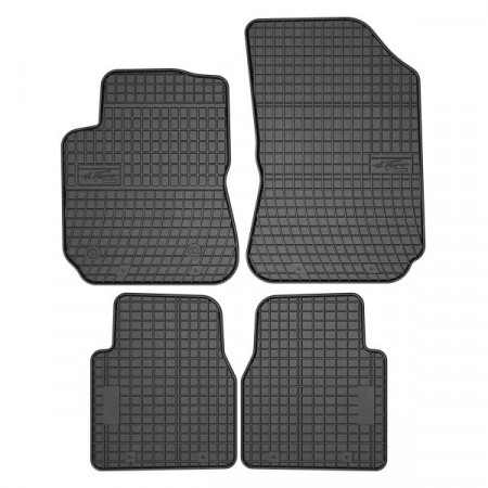 Conjunto de tapetes de borracha 4 peças conjunto básico dianteiro/traseiro cor preto CITROEN C4 CACTUS 09.14- Liftback FROGUM MMT A040 542643