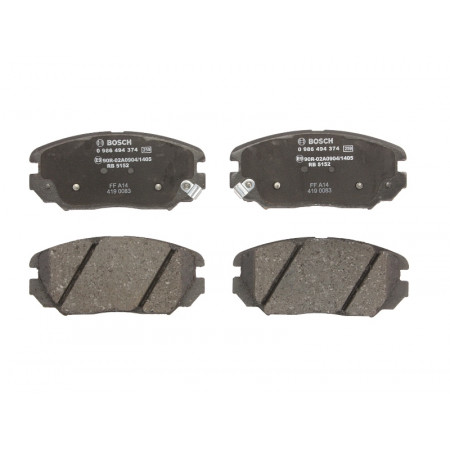 Bremsbelagsatz vorne HYUNDAI SONATA V KIA OPIRUS 2.0-3.8 01.05- BOSCH 0 986 494 374