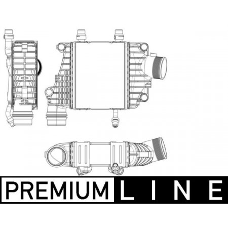 Intercooler, compresseur Intercooler JAGUAR F-PACE XE XF II XF SPORTBRAKE 2.0D 03.15- MAHLE CI 410 000P