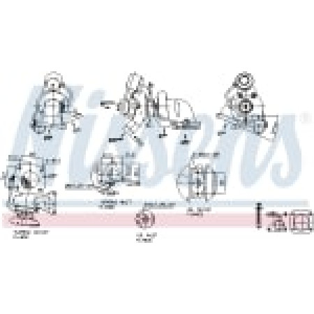 Turbocompresor Nuevo con juego de juntas FORD TRANSIT TRANSIT TOURNEO 2.2D 04.06-08.14 NISSENS NIS 93075