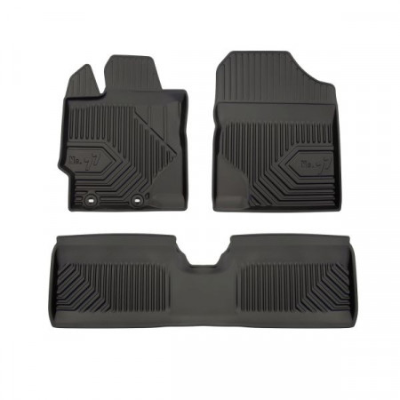 Set covorase cauciuc Floor mats TPE 3 pcs ducts No. 77 front/rear set colour neagra TOYOTA YARIS YARIS/HATCHBACK 12.10- FROGUM FRG77407749