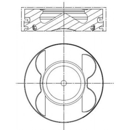 Piston 8351 MERCEDES G W461 SPRINTER 35-T B906 SPRINTER 3-T B906 SPRINTER 46-T B906 SPRINTER 5-T B906 VIANO W639 VITO W639 VITO / MIXTO W639 3.0D 03.06- MAHLE 001 PI 00107 002