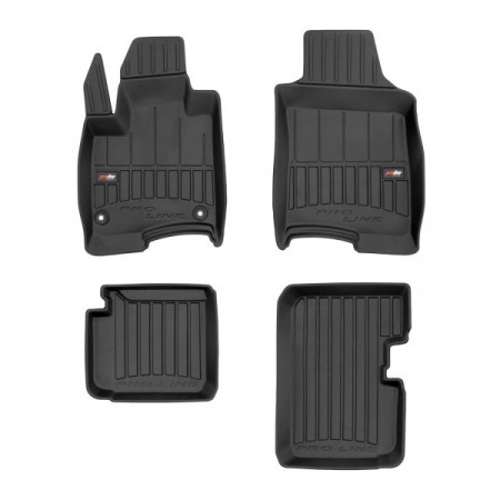 Floor mats set TPE 4 pcs ducts proLine 3D front/rear set color black FIAT PANDA 01.20- Hatchback version: Hybrid FROGUM FRG 3D426528
