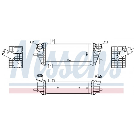 Interkoeler, compressor Interkoeler HYUNDAI TUCSON KIA SPORTAGE IV 1.7D 06.15-09.22 NISSENS NIS 961493