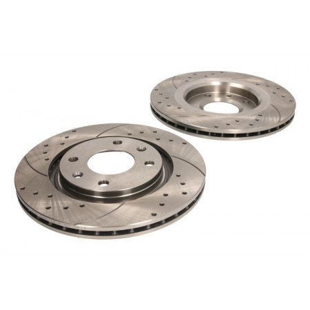 Performance-Bremsscheibe, hocheffiziente Bremsscheibe, 2 Stück, SPEEDMAX, belüftet, gelocht, vorne, L/R, Außendurchmesser 266 mm, Dicke 205 mm, CITROEN BERLINGO BERLINGO/MINIVAN BX 1.1-Elektro 10.82- SPEEDMAX 5201-01-0475PTUOTUV