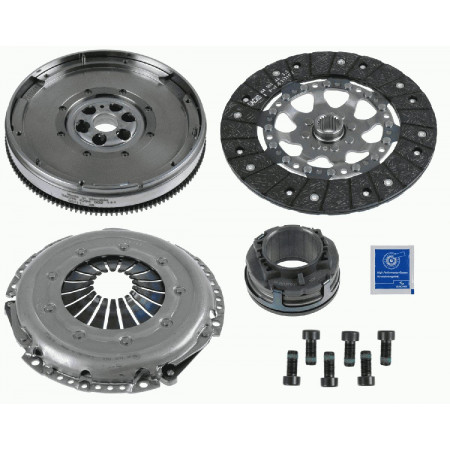 Conjunto de embreagem Conjunto de embreagem com rolamento e volante com massa dupla 228mm AUDI A4 B5 A4 B6 A4 B7 A6 C5 SKODA SUPERB I VW PASSAT B5 PASSAT B5.5 1.8/2.0 11.94-06.08 SACHS 2290 601 015