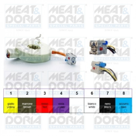 Lenkwinkelsensor Lenkradsensor ABARTH 500 / 595 / 695 500C / 595C / 695C GRANDE PUNTO PUNTO FIAT 500 500 C GRANDE PUNTO PUNTO PUNTO EVO FORD KA STREET KA LANCIA YPSILON 0.9-1.9D 09.00- MEAT & DORIA MD93056