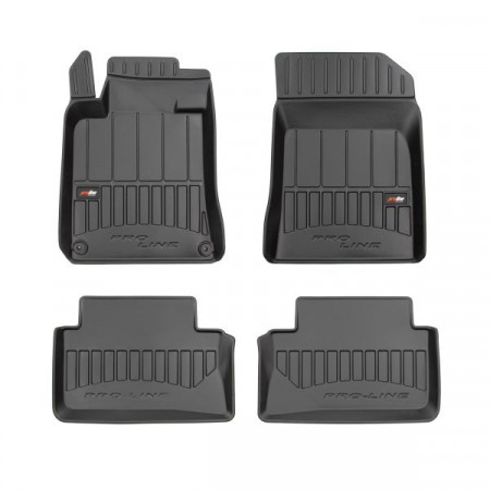 Jeu de tapis de sol en caoutchouc Tapis de sol TPE 4 pcs conduits proLine 3D jeu avant/arrière couleur noir PEUGEOT 508 I 11.10-12.18 Berline / Break FROGUM FRG 3D408098