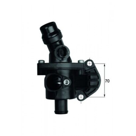Thermostat, coolant Cooling system thermostat 109C in housing AUDI A3 SEAT ALTEA SKODA OCTAVIA II VW GOLF V JETTA III PASSAT B6 TOURAN 2.0 10.03-11.10 MAHLE TM 6 109