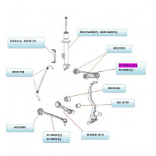 Braccio sospensione ruota DODGE CHARGER AKUSAN SS 59942