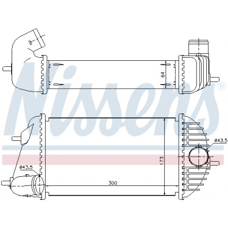 Intercooler, compresor Intercooler SUZUKI SWIFT IV 1.3D 10.10- NISSENS NIS 96465