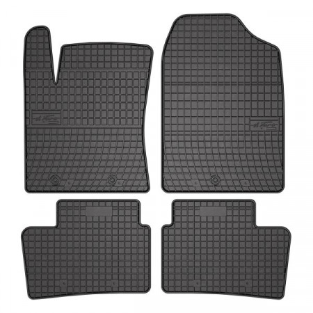 Set covorase cauciuc Floor mats Rubber 4 pcs BASIC front/rear set colour neagra HYUNDAI I10 II 08.13- Liftback FROGUM MMT A040 0437