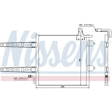 Condensatore, aria condizionata Nissens 6NO.820.413 A Klim cooler. VW POLO IV 10/94- NISSENS NIS 94260