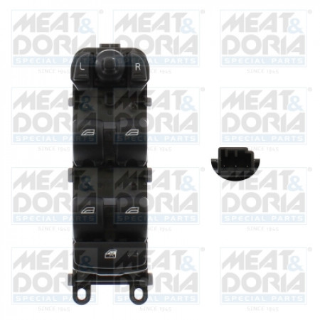 Comutator,macara geam Car window regulator switch VOLVO S60 II V60 I XC60 I 1.5-3.2 05.08-12.18 MEAT &amp; DORIA MD26663