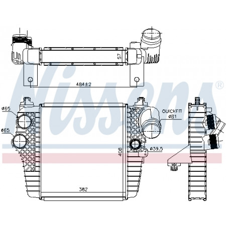 Intercooler, compresor Intercooler FORD USA F-150 3.5 09.10- NISSENS NIS 961204