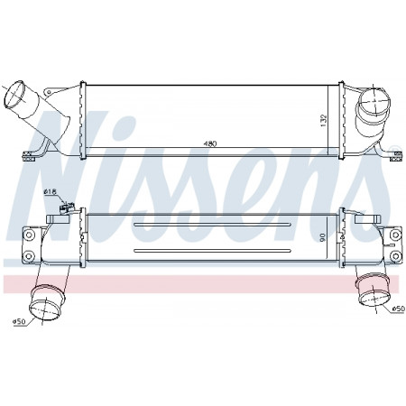 Intercooler, compressor Intercooler HYUNDAI H-1 CARGO H-1 TRAVEL 2.5D 02.08- NISSENS NIS 96458