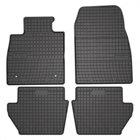 Conjunto de tapetes de borracha 4 peças conjunto dianteiro/traseiro BASIC cor preto FORD PUMA 09.19- FROGUM MMT A040 410701