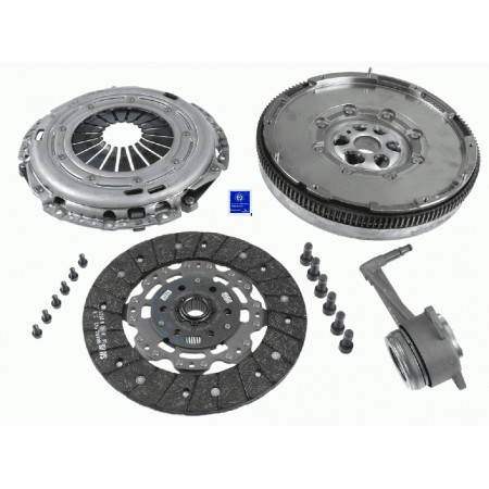 Kit d'embrayage Kit d'embrayage avec volant moteur double masse et roulement hydraulique 240mm AUDI A3 SEAT ALTEA ALTEA XL LEON TOLEDO III SKODA OCTAVIA II SUPERB II VW CADDY III 1.9D/2.0D 02.03- SACHS 2290 601 009