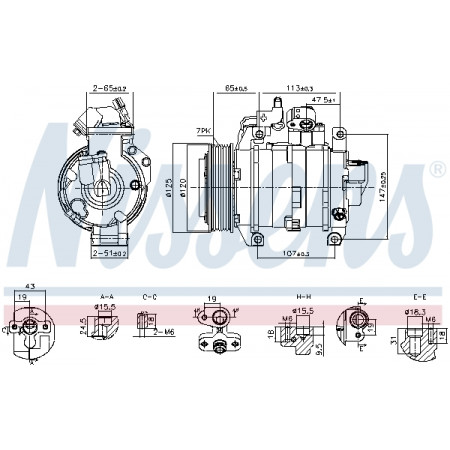 Compressor, ar condicionado Compressor de ar condicionado NISSENS NIS 891044
