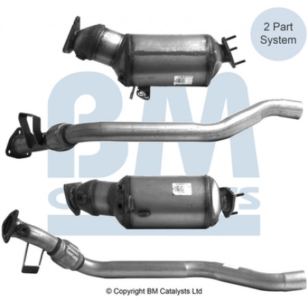 Soot/particle filter, exhaust system Diesel particle filter SEAT EXEO EXEO ST 2.0D 12.08-05.13 BM CATALYSTS BM11402H