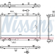 Radiateur, refroidissement du moteur Radiateur moteur Automatique SUZUKI VITARA 1.4/1.6/1.6D NISSENS NIS 606736