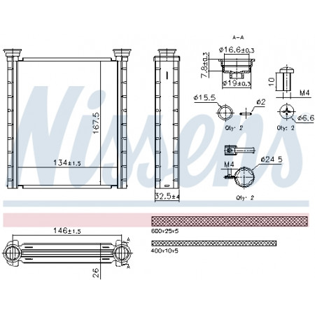 Verwarmingsradiator RENAULT CAPTUR II CLIO V 1.0-1.6H 06.19- NISSENS NIS 707280