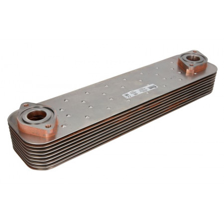 Radiador de óleo, óleo do motor Radiador de óleo 100x73x410mm número de nervuras: 9 IVECO STRALIS I STRALIS II F3AE3681A-F3AE3681Y 01.06- NISSENS NIS 91132
