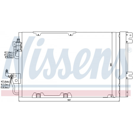 Condensor, airconditioning Nissens condensor OPEL ASTRA H 04 - NISSENS NIS 94807